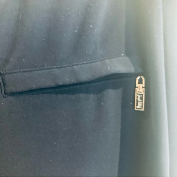 JOSEPH RIBKOFF Sz 14 Tapered Soft Flowy Fabric Faux Zipper Pocket Trouser Pants - Picture 2 of 7